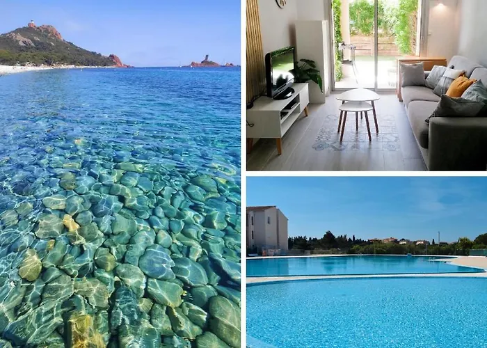 شقة Avec Jardin, Piscine, Plage, Tennis